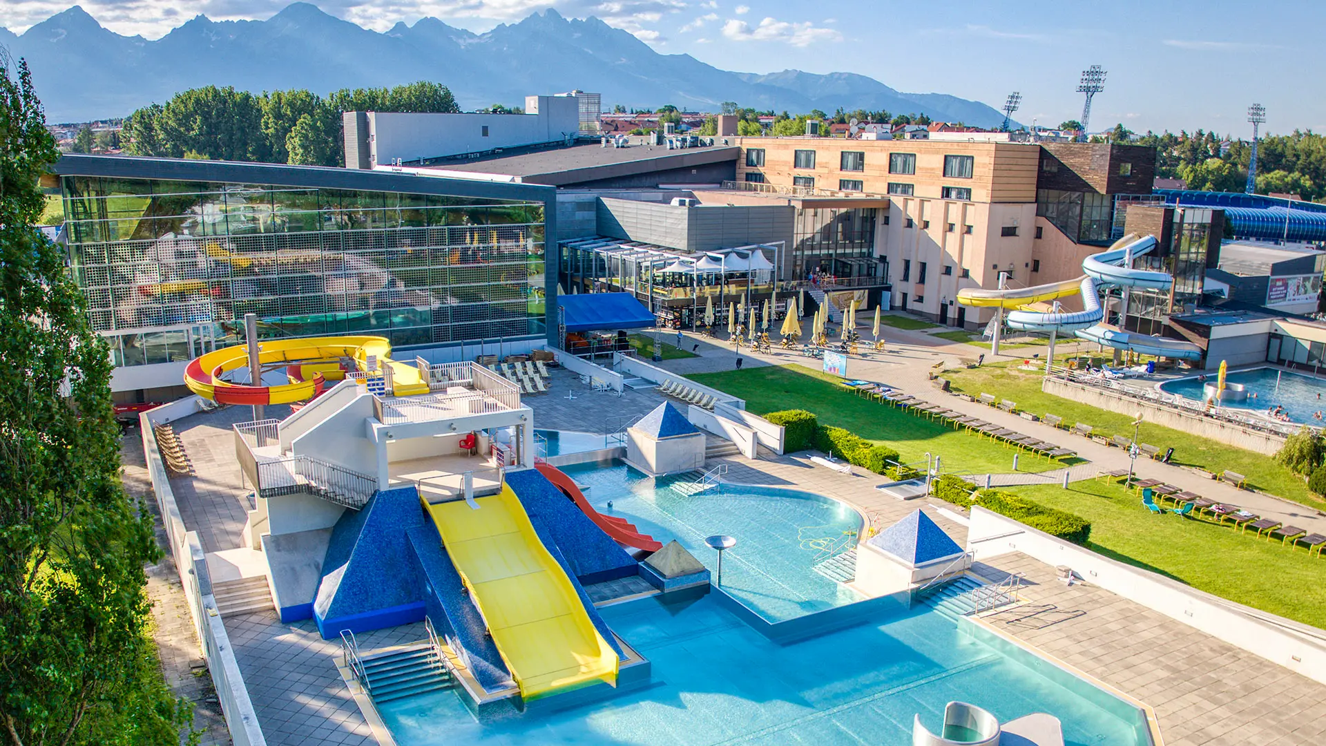 Vstup do AquaCity Poprad - ubytovanie v blízkosti 150m